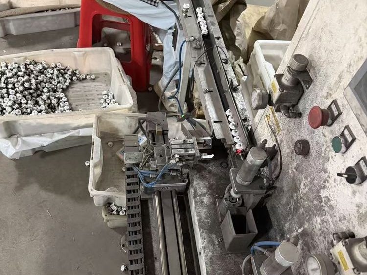 Air tightness testing equipment at Taize radiator parts factory