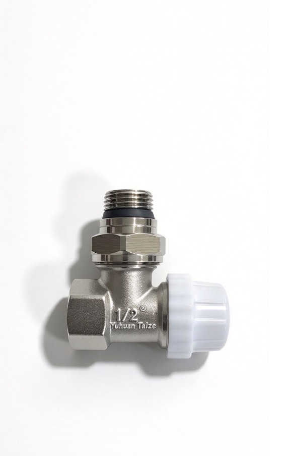F408 Angle Automatic TRV Body with Protective Cap from Taize radiator parts factory