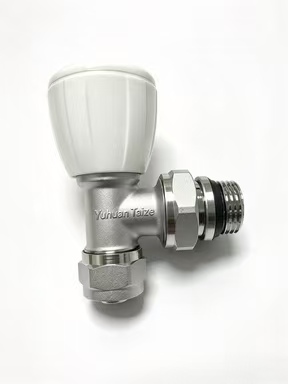 F409 Angle TRV Flow Valve for PEX-AL-PEX Pipe, Mushroom Head from Taize radiator parts factory
