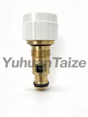F420 Brass TRV Cartridge Insert with White Knob from Taize radiator parts factory