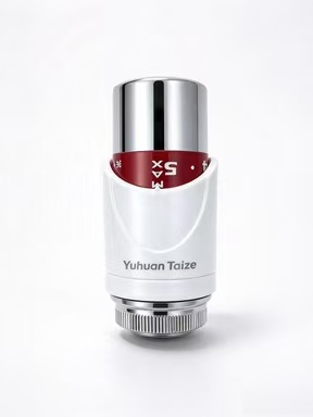 F451 TRV Sensor Head with Chrome Top and Red Dial from Taize radiator parts factory