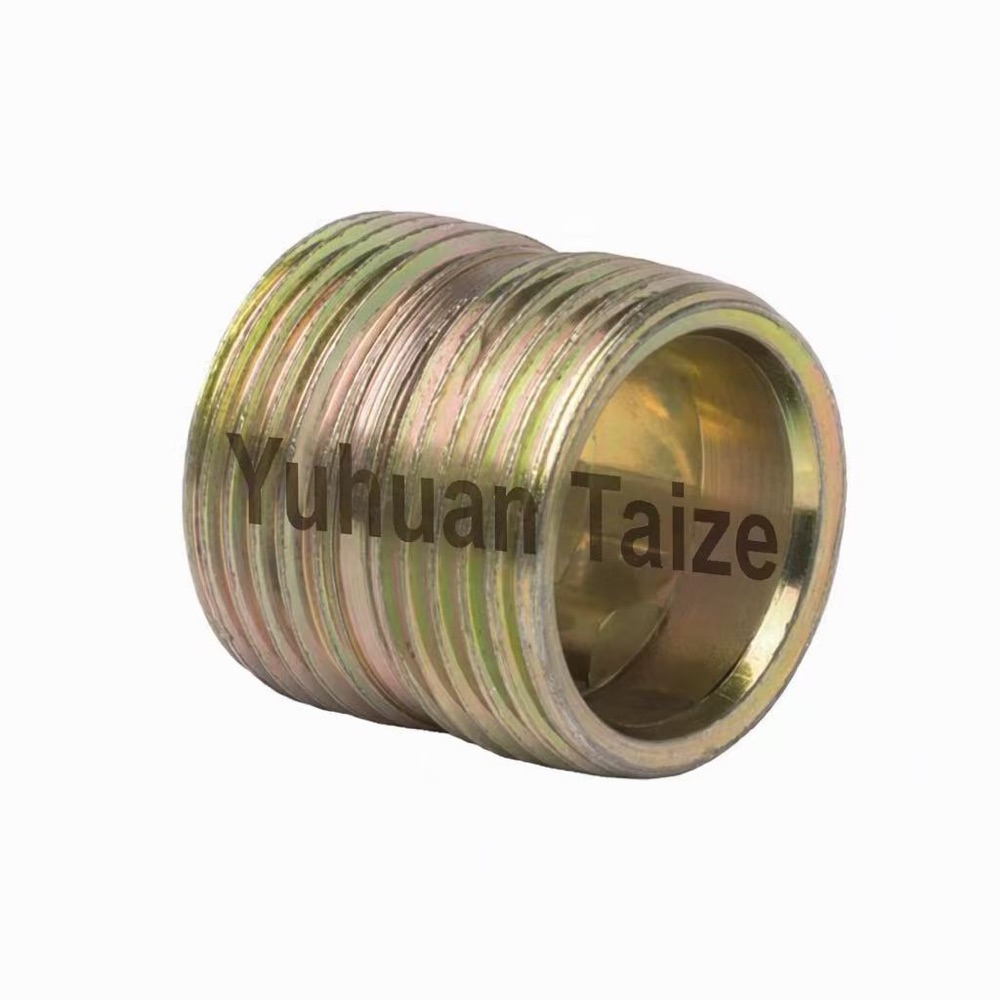 F851B Steel Radiator Nipple, Iridescent Zinc Plated from Taize radiator parts factory
